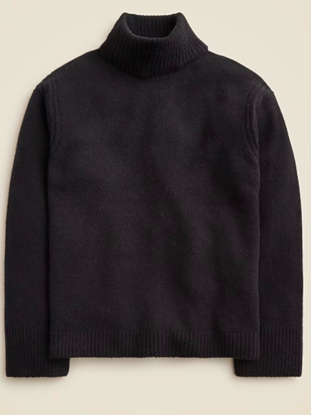 J. Crew Women’s Cashmere Black Turtleneck Sweater